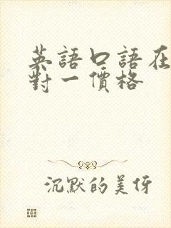 英语口语在线一对一价格