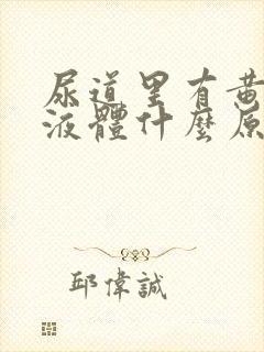 尿道里有黄色的液体什么原因