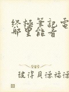 终极笔记电视剧哪里能看