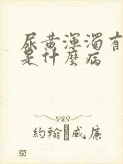 尿黄浑浊有异味是什么病