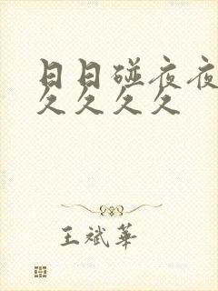 日日碰夜夜躁b久久久久