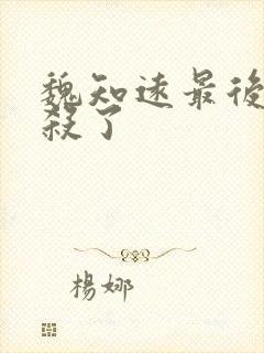 魏知远最后被谁杀了封面