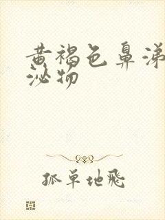 黄褐色鼻涕状分泌物封面