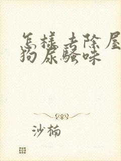 怎样去除屋里的狗尿骚味