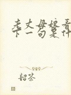 老丈母娘看女婿下一句是什么