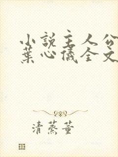 小说主人公乔梁叶心仪全文免费阅读