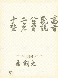 十二公民高清完整免费观看