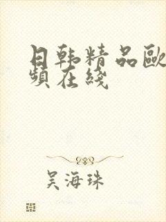 日韩精品欧美视频在线封面