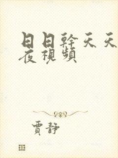 日日干天天爽夜夜视频