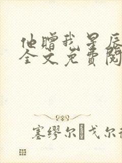 他赠我星辰满天全文免费阅读