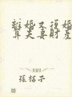 离婚又复婚房子算夫妻财产吗封面