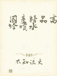 国产精品高潮呻吟喷水封面