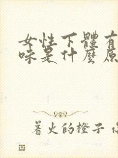 女性下体有鱼腥味是什么原因引起的