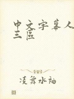 中文字幕人妻第三区