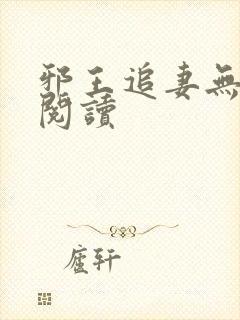 邪王追妻无弹窗阅读