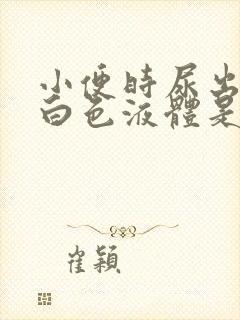 小便时尿出一些白色液体是怎么回事