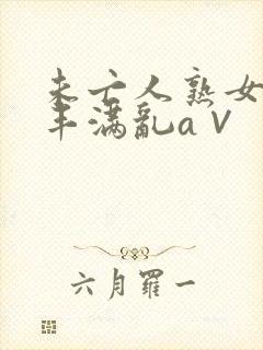 未亡人熟女人妻丰满乱a∨