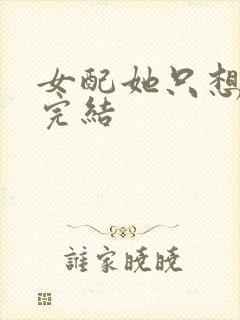 女配她只想被渣完结封面