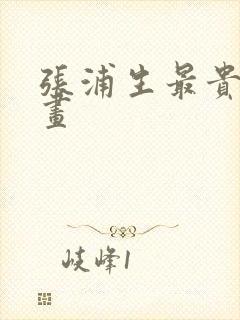 张浦生最贵十幅画