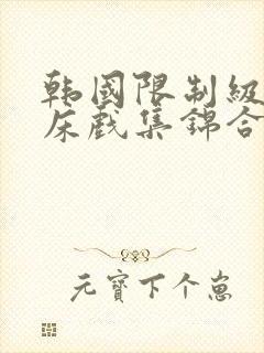 韩国限制级影片床戏集锦合集封面