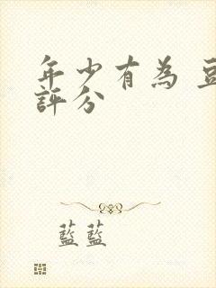 年少有为 豆瓣评分