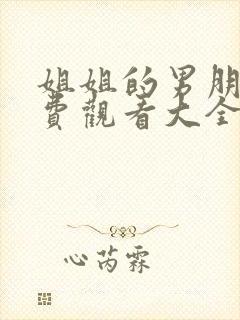 姐姐的男朋友免费观看大全电视剧