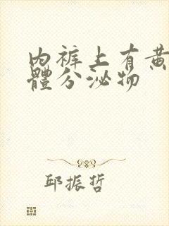 内裤上有黄色液体分泌物