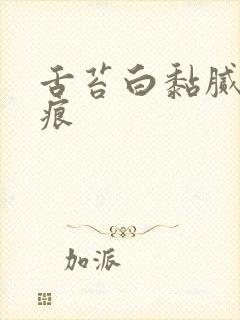 舌苔白黏腻有齿痕