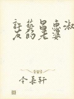 许艺昌惠淑我朋友的老婆