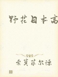 野花日本高清