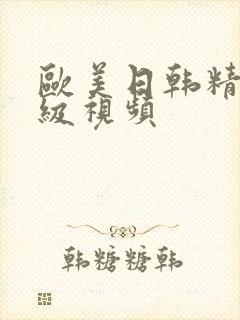 欧美日韩精品一级视频