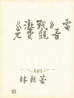 《激战》电视剧免费观看