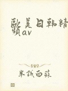 欧美日韩精品视频av