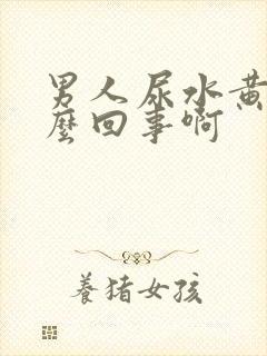 男人尿水黄是怎么回事啊封面