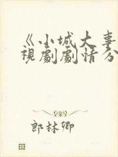 《小城大事》电视剧剧情分集介绍