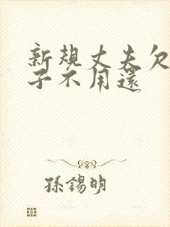 新规丈夫欠债妻子不用还