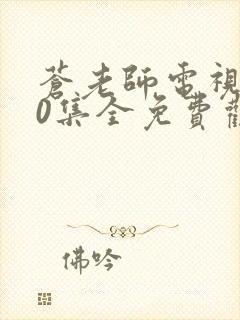 苍老师电视剧40集全免费观看高清