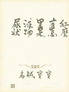 尿液里有红色絮状物是怎么回事