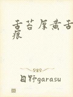 舌苔厚黄舌头齿痕