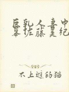 巨乳人妻中文字幕佐藤美纪