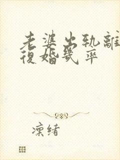 老婆出轨离婚后复婚几率