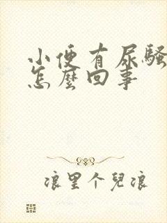 小便有尿骚味是怎么回事