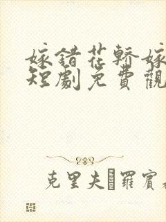 嫁错花轿嫁对郎短剧免费观看