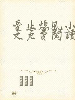 爱止熄风小说全文免费阅读