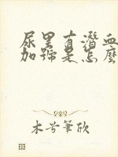 尿里有潜血3个加号是怎么回事封面