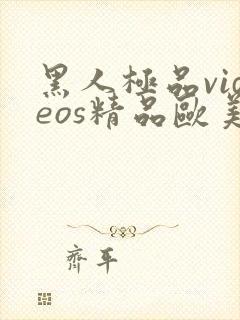 黑人极品videos精品欧美裸封面