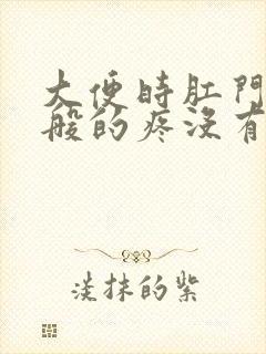 大便时肛门撕裂般的疼没有血