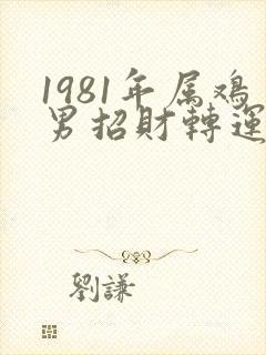 1981年属鸡男招财转运微信头像