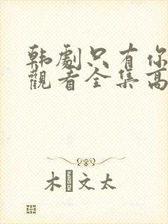 韩剧只有你在线观看全集高清封面