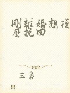 刚离婚想复婚怎么挽回